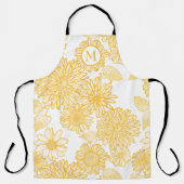 美しい黄色の花 エプロン (正面)