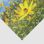 美しい黄色の野花 薄葉紙 (詳細)