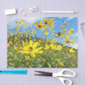 美しい黄色の野花 薄葉紙 (クラフト)