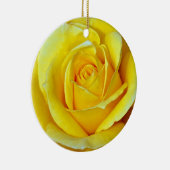 美しい黄色バラのクリスマスのオーナメント セラミックオーナメント (右)