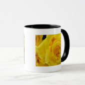 美しい黄色バラの花写真 マグカップ (正面右)