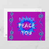 美しい黄色驚くべきグラフィックデザイン ポストカード (正面/裏面)