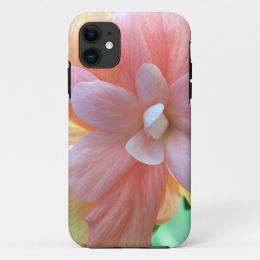 美しい黄色、オレンジ、ピンクのハイビスカスの花 Case-Mate iPhoneケース (裏面)