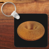 美しい黄金のトーラス キーホルダー (正面)