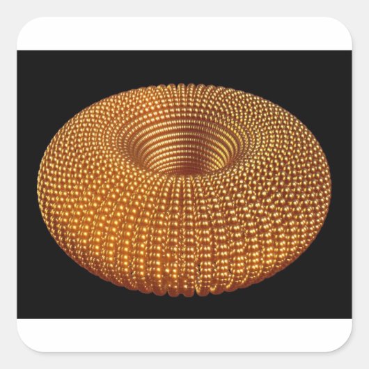 美しい黄金のトーラス スクエアシール (正面)