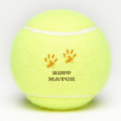 美しい黄金の前足 テニスボール (裏面)