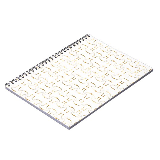 美しい黄金の幾何学的パターン ノートブック (左側)