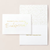 美しい黄金の箔は私の花嫁になる 箔カード (ディスプレー)