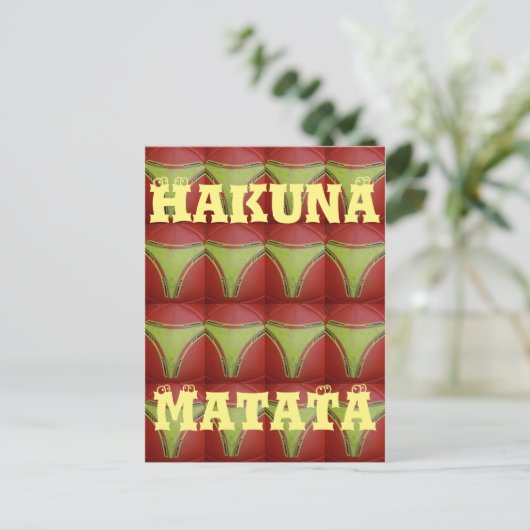 美しい黄金色の幾何学的パターンデザイン ポストカード (スタンド正面)