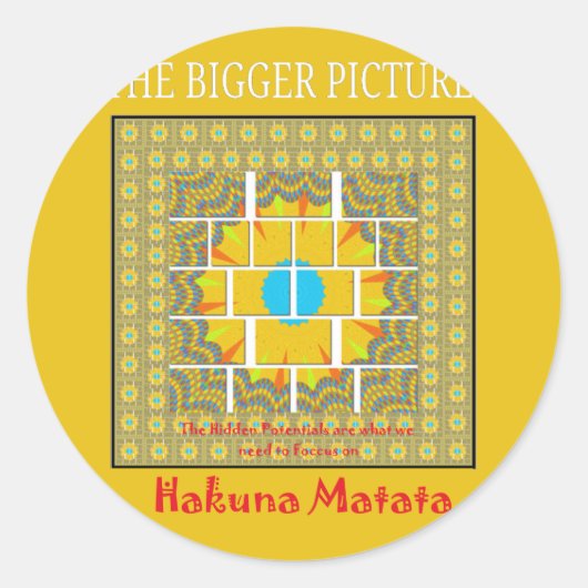 美しい黄金色の素晴らしいグラフィックデザイン ラウンドシール (正面)