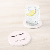 美しい黒いまつげこんにちは コースター (側面)