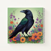 美しい黒いカラス ノートブック (裏面)