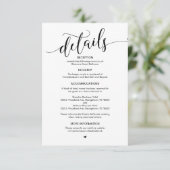 美しい黒い台本、私たちの結婚詳細 エンクロージャーカード (スタンド正面)