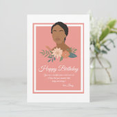 美しい黒い女性カード (スタンド正面)