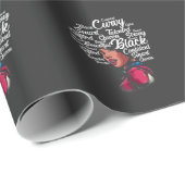 美しい黒い女性、アフロヘアクイーン ラッピングペーパー (ロールコーナー)