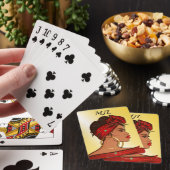 美しい黒い女性 トランプ (インサイチュ)