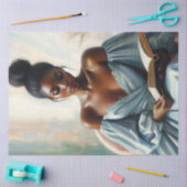 美しい黒い女読の本 薄葉紙 (クラフト)