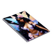 美しい黒い妖精の女の子 ノートブック (右側)