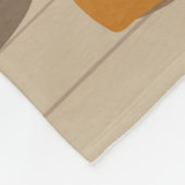 美しい黒い曲線をした女性めい想の姿  フリースブランケット (角)