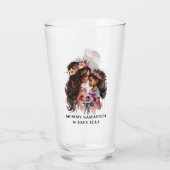 美しい黒い母と娘 タンブラーグラス (裏面)