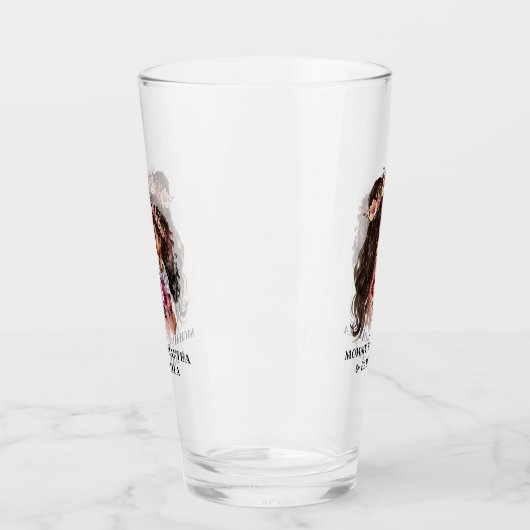 美しい黒い母と娘 タンブラーグラス (左)