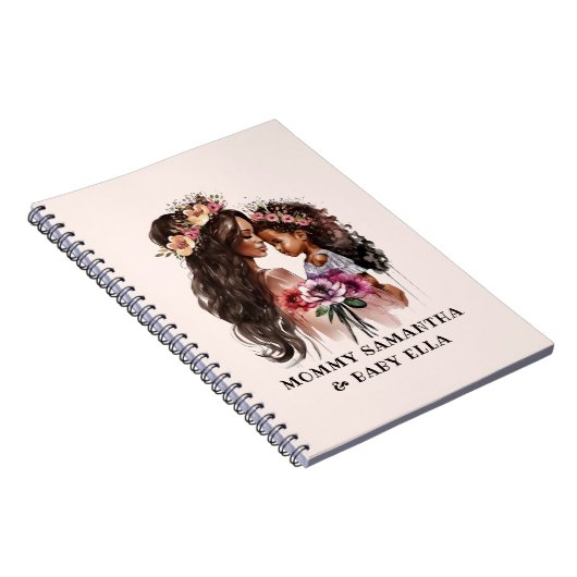 美しい黒い母と娘 ノートブック (右側)