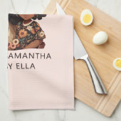 美しい黒い母と娘(10) キッチンタオル (四つ折り)