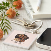 美しい黒い母と娘(10) キーホルダー (正面右)