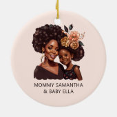 美しい黒い母と娘(10) セラミックオーナメント (裏面)