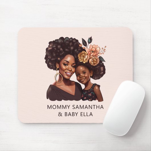 美しい黒い母と娘(10) マウスパッド (マウス)