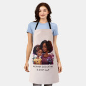 美しい黒い母と娘(12) エプロン (着用した状態)