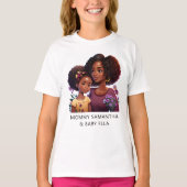 美しい黒い母と娘(12) Tシャツ (正面)