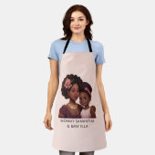 美しい黒い母と娘(14) エプロン (着用した状態)