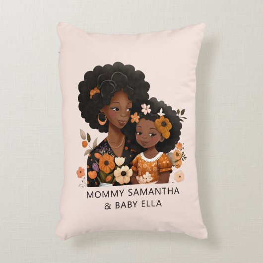 美しい黒い母と娘(16) アクセントクッション (正面(垂直))