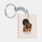 美しい黒い母と娘(16) キーホルダー (正面左)