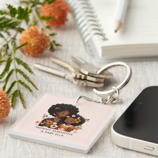 美しい黒い母と娘(16) キーホルダー (正面右)