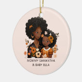 美しい黒い母と娘(16) セラミックオーナメント (左)