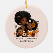 美しい黒い母と娘(16) セラミックオーナメント (裏面)