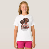 美しい黒い母と娘(17) Tシャツ (正面フル)