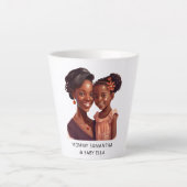 美しい黒い母と娘(19) カフェラテマグ (正面)