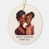 美しい黒い母と娘(19) セラミックオーナメント (左)