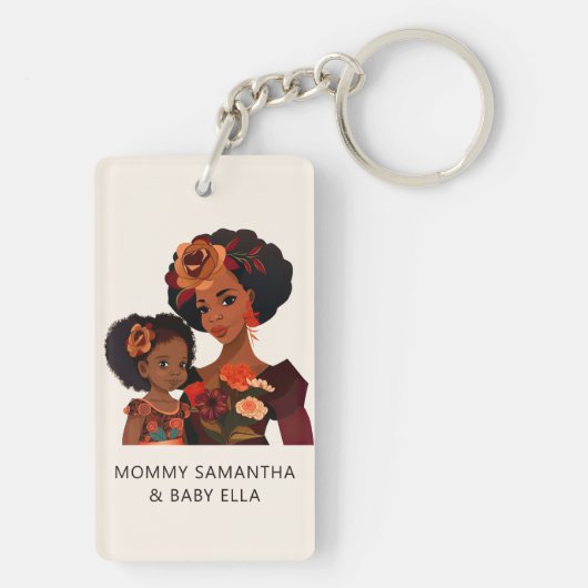美しい黒い母と娘(20) キーホルダー (裏面)