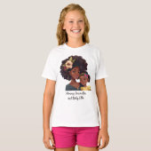 美しい黒い母と娘(21) Tシャツ (正面フル)