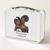 美しい黒い母と娘(23) メタルランチボックス (裏面)