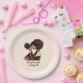 美しい黒い母と娘(24) ペーパープレート (パーティー)