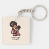 美しい黒い母と娘(27) キーホルダー (裏面)