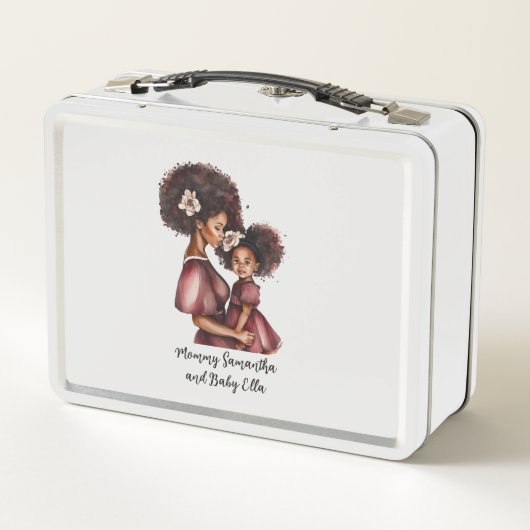 美しい黒い母と娘(27) メタルランチボックス (裏面)