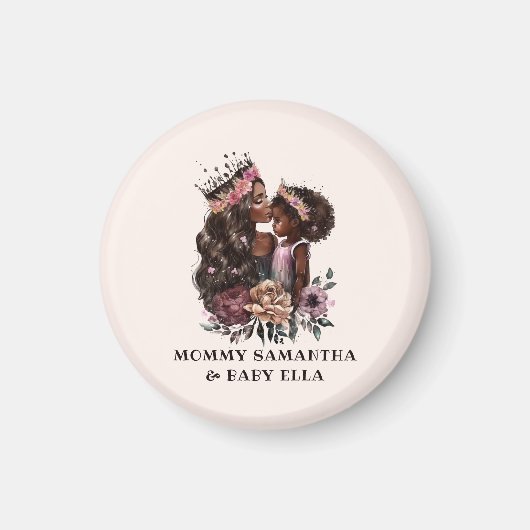 美しい黒い母と娘(3) マグネット (正面)