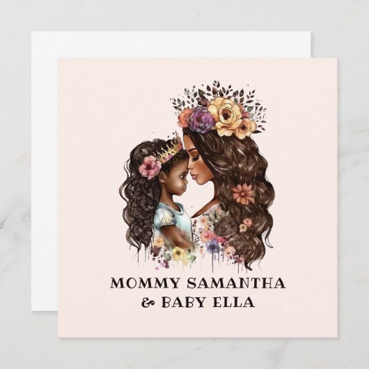 美しい黒い母と娘(4) (正面/裏面)