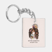 美しい黒い母と娘(4) キーホルダー (正面左)